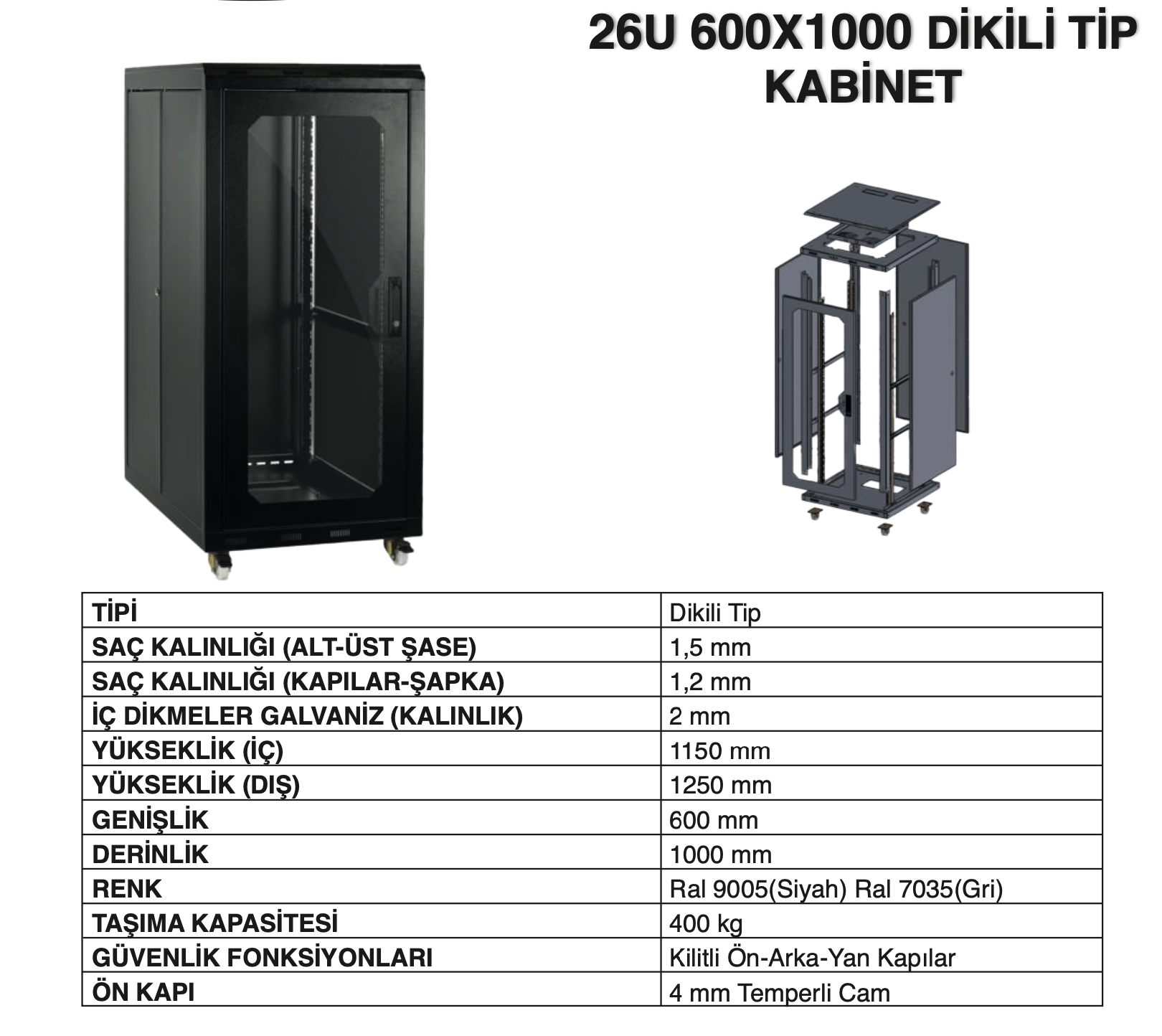 26u 600x1000 kabinet