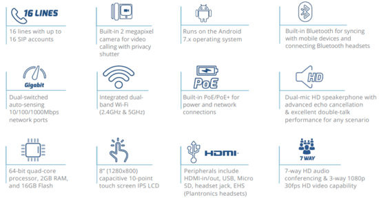 Grandstream GXV3380 Video IP Telefon 