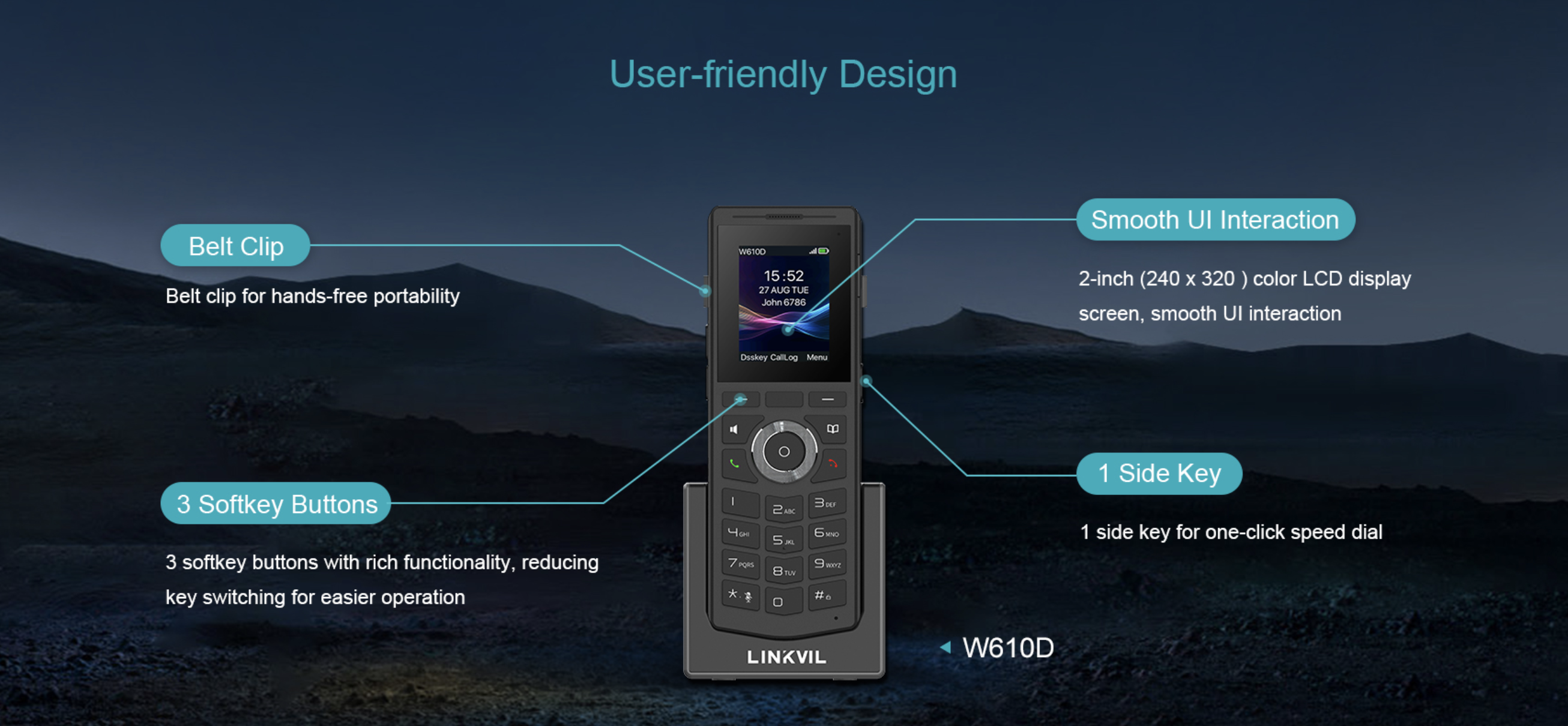 Linkvil w710P IP Dect